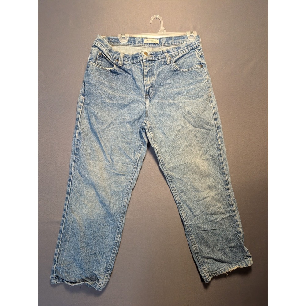 Vintage Riders Jeans Womens 12P Blue Denim Cotton Relaxed Fit Straight Leg Retro